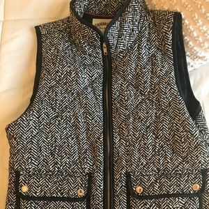 Black and White Patterned Vest